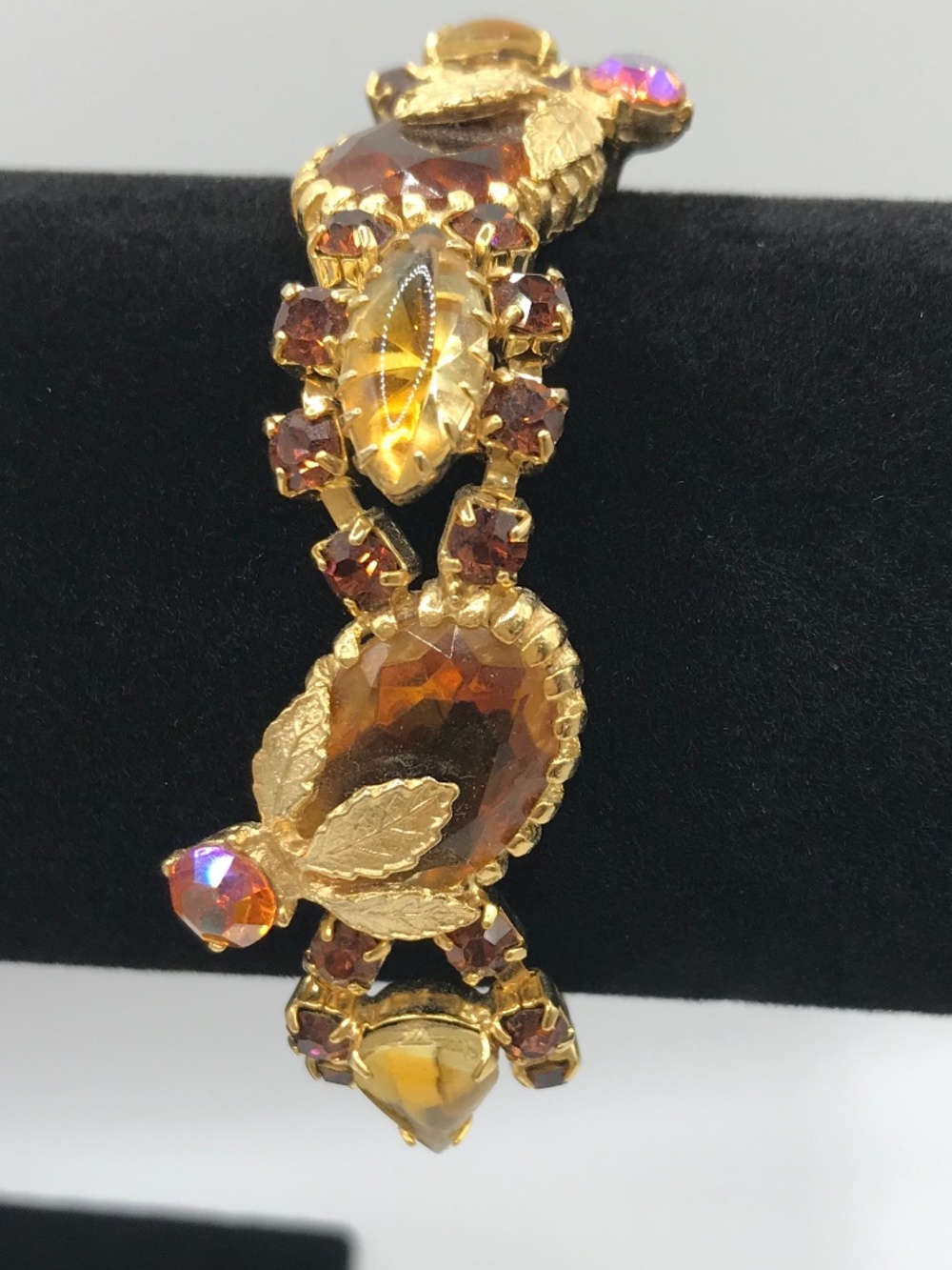 Juliana Bracelet vintage amber and gold
